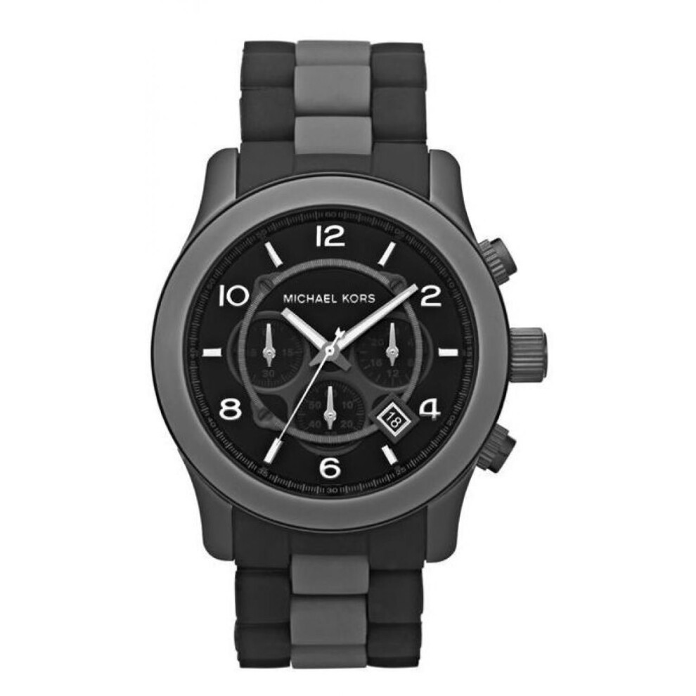 Michael Kors Mens Watch With Date Colour Black Grey  MK8201