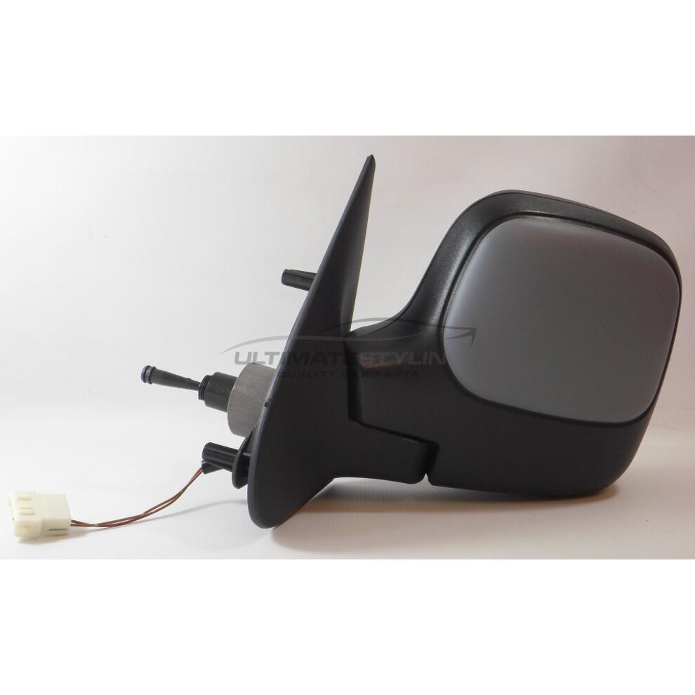 Peugeot Partner Van 1996-2008 Cable Heated Wing Mirror Primed Passenger Side N/S 5057795147668