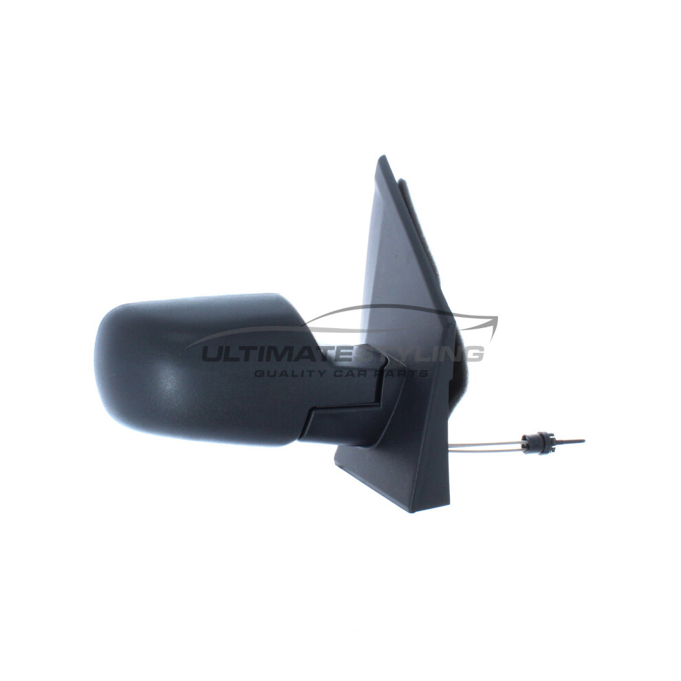 Ford Fusion Hatchback 2002-2/2006 Cable Door Wing Mirror Drivers Side O/S Black 5057795151764