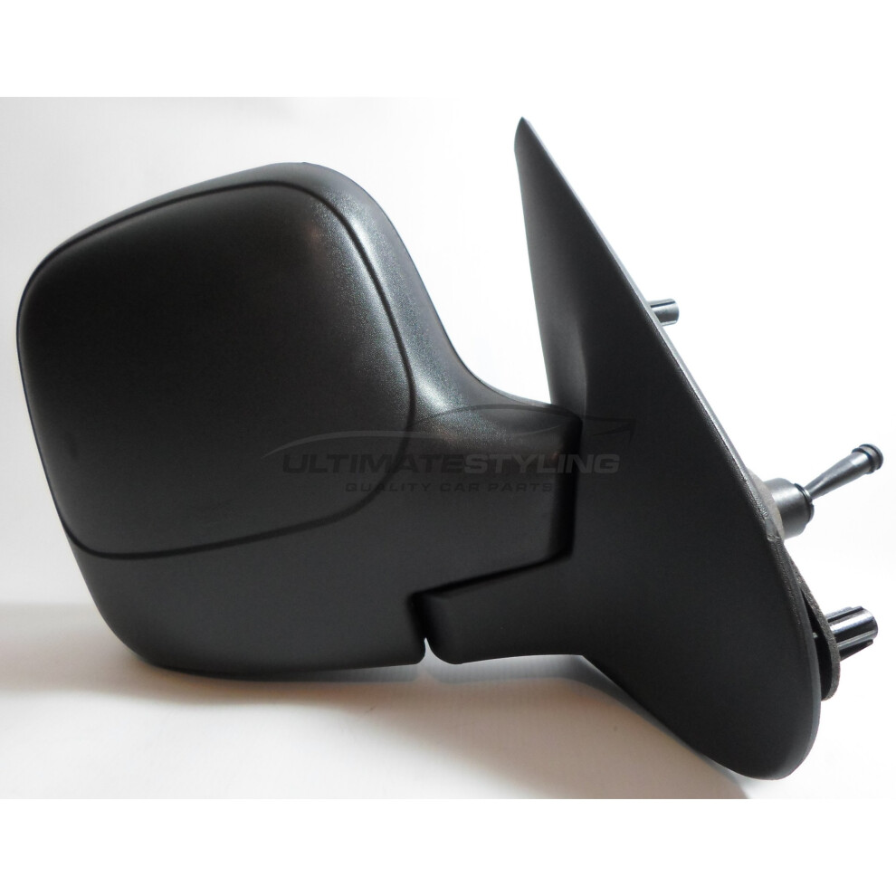 Peugeot Partner Van 1996-2008 Cable Wing Door Mirror Drivers Side O/S Black 5057795145664