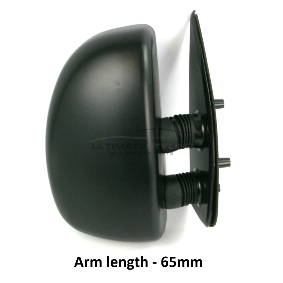 Fiat Ducato Van 1998-2002 Manual Short Arm Wing Mirror Drivers Side O/S Black 5057795145992
