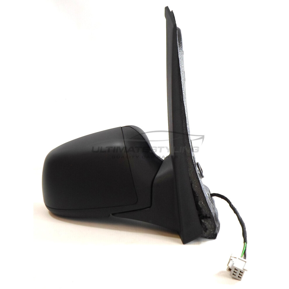 Ford Focus C-Max 2003-2007 Electric Wing Mirror Paintable Drivers Side O/S Black 5057795151412