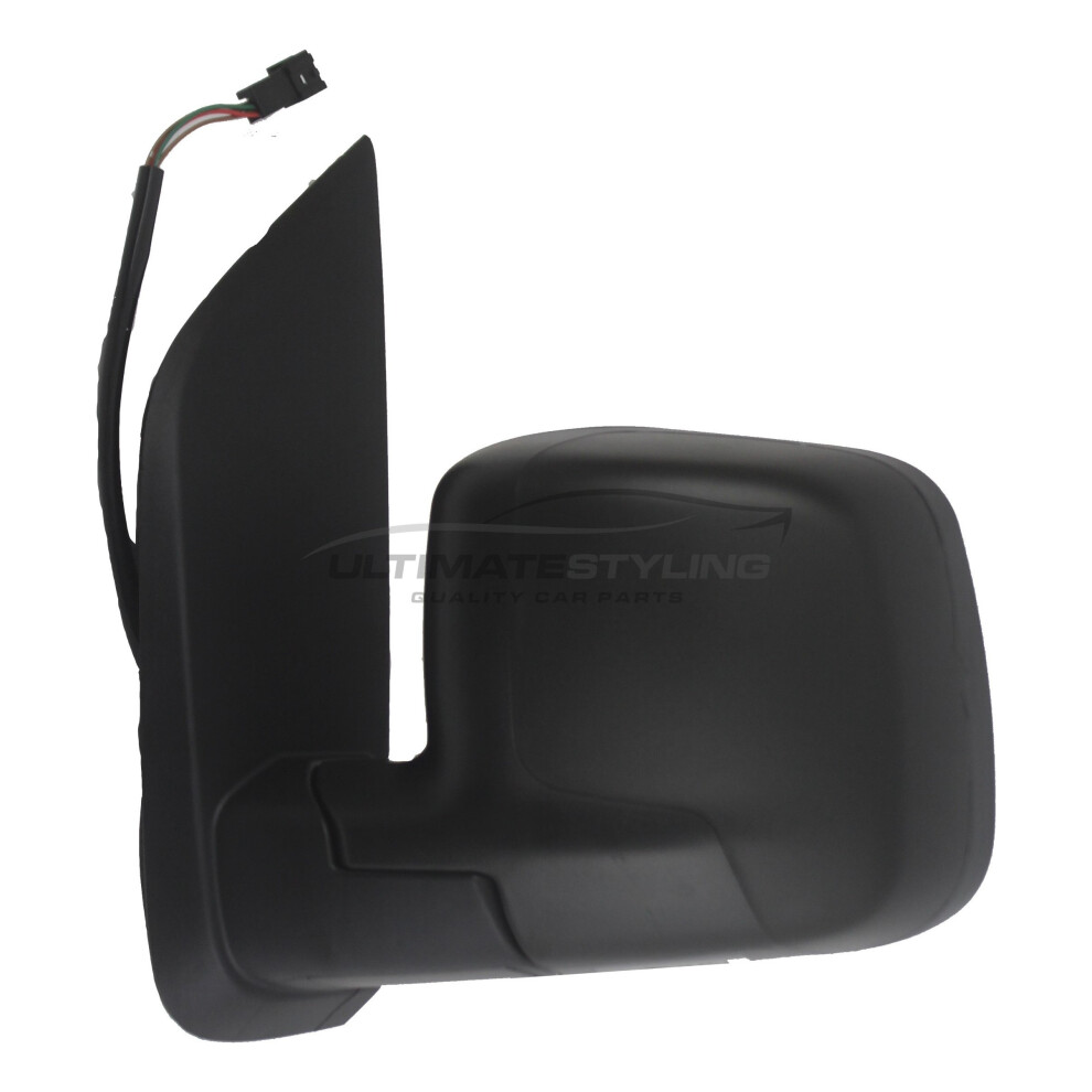 Citroen Nemo Van 2008-> Electric Wing Door Mirror Passenger Side N/S Black 5057795150033