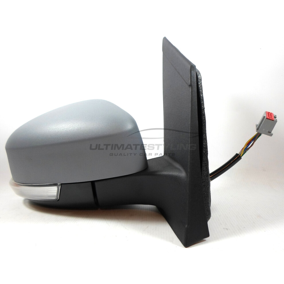 Ford Focus Mk2 Saloon 3/2008-6/2011 Electric Wing Mirror Primed Drivers Side O/S 5057795152198