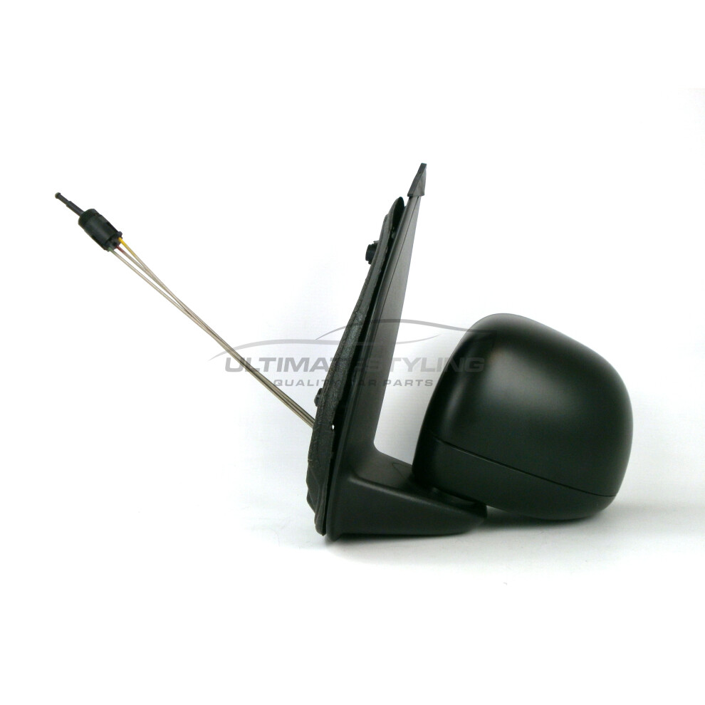 Fiat Panda Hatchback 3/2012-> Cable Wing Door Mirror Passenger Side N/S Black 5057795149426