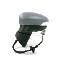 Ford Fiesta Mk7 Hatchback 10/2008-2012 Electric Mirror Primed Passenger Side N/S