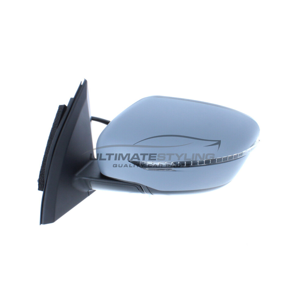 Fits Nissan Qashqai Mk2 2014-> Electric Wing Door Mirror Primed Passenger Side 5057795159159