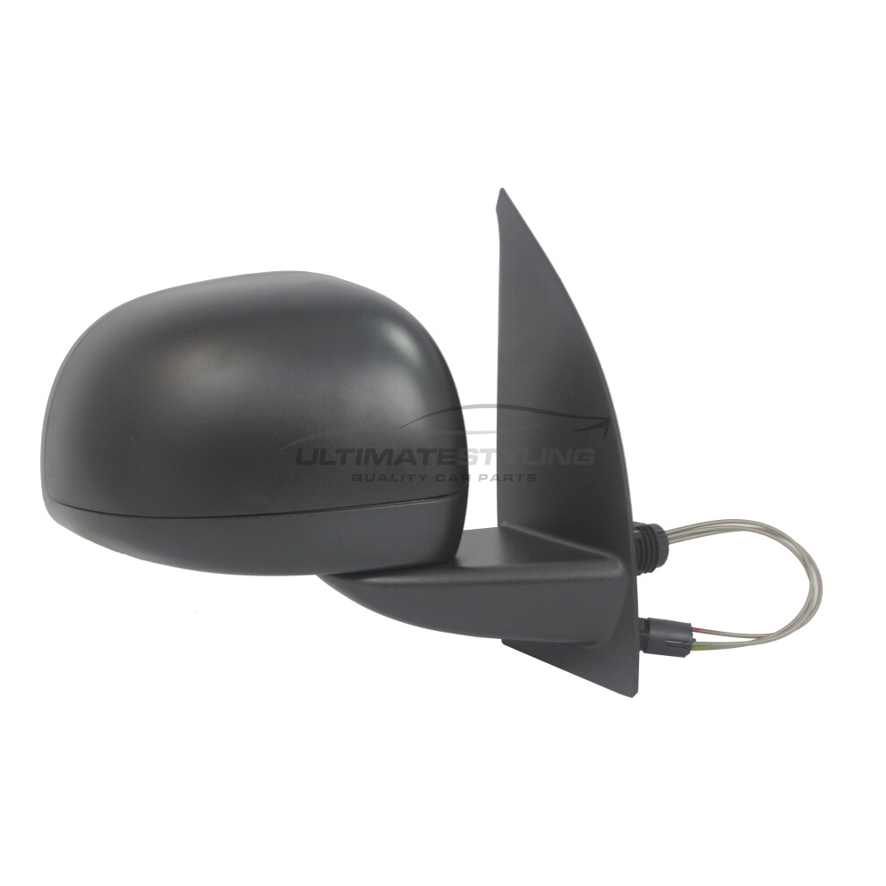 Fiat Panda Mk2 9/2009-6/2012 Cable Door Wing Mirror Cover Drivers Side O/S Black 5057795149310