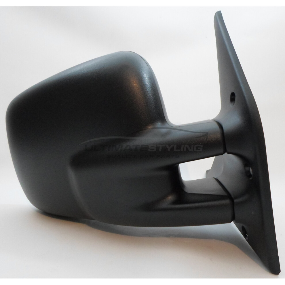 Vw Transporter T4 Van 1990-2003 Manual Wing Door Mirror Drivers Side O/S Black 5057795156905