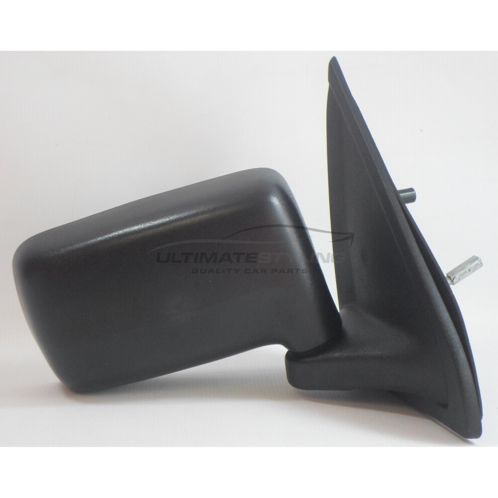 Ford Fiesta Mk3 Hatchback 1989-1994 Lever Wing Door Mirror Drivers Side Black 5057795153973