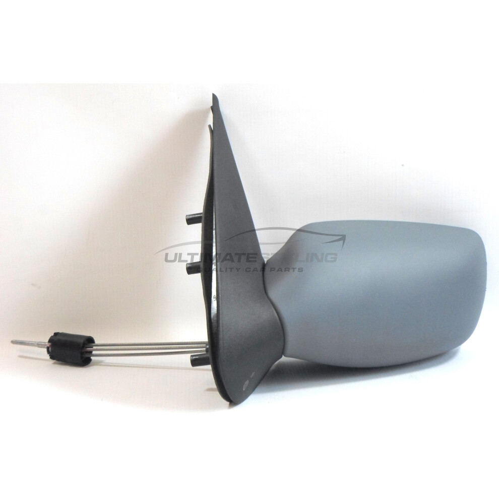 Ford Fiesta Mk5 Hatchback 1999-2002 Cable Door Wing Mirror Primed Passenger Side 5057795153904