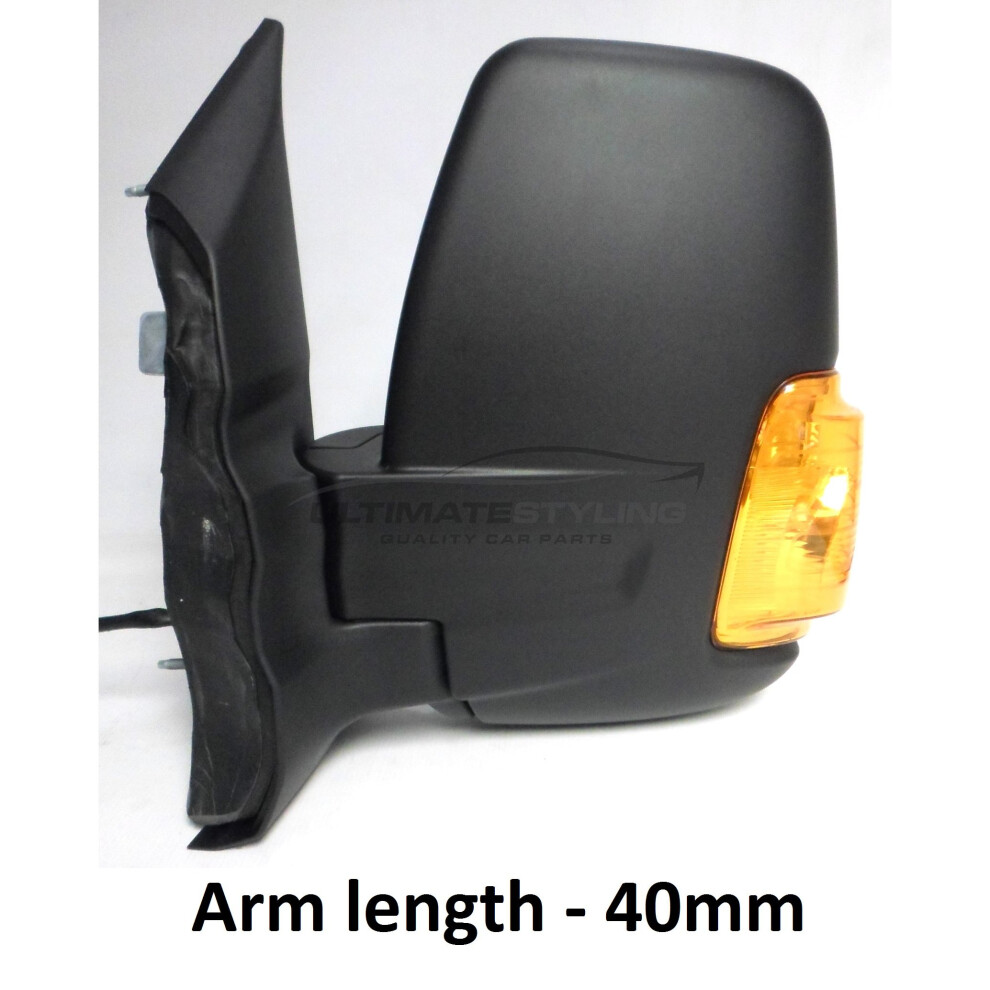 Transit Mk8 V363 Van 3/2014-> Manual Short Arm Wing Mirror Indicator N/S Amber 5057795152860