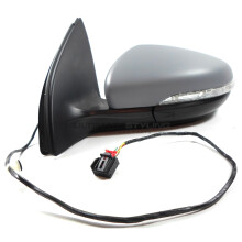 VW Golf Mk6 Hatchback 1/2009-6/2013 Electric Wing Door Mirror Passenger Side N/S