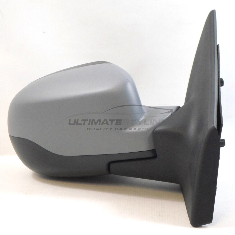 Renault Clio Mk3 Hatchback 5/2009-4/2013 Electric Mirror Primed Drivers Side O/S 5057795159425