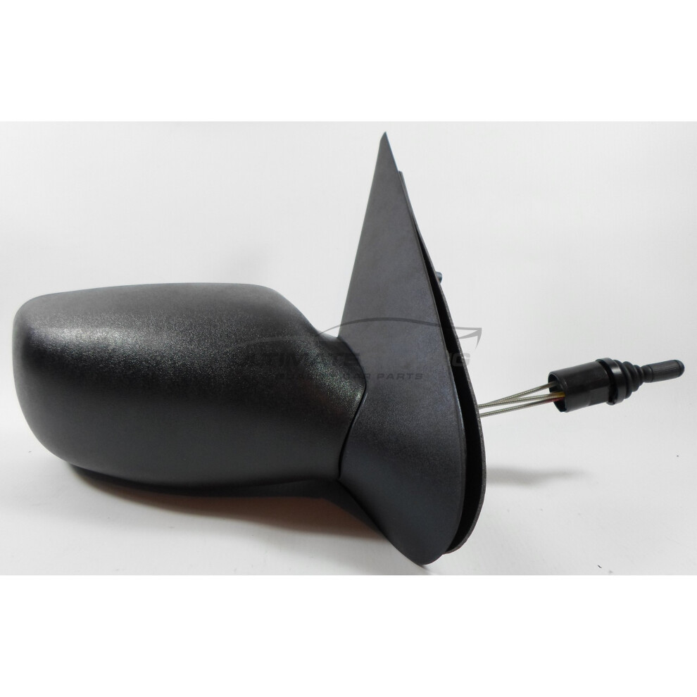 Ford Fiesta Mk4 Hatchback 10/1995-1999 Cable Wing Mirror Drivers Side O/S Black 5057795153805
