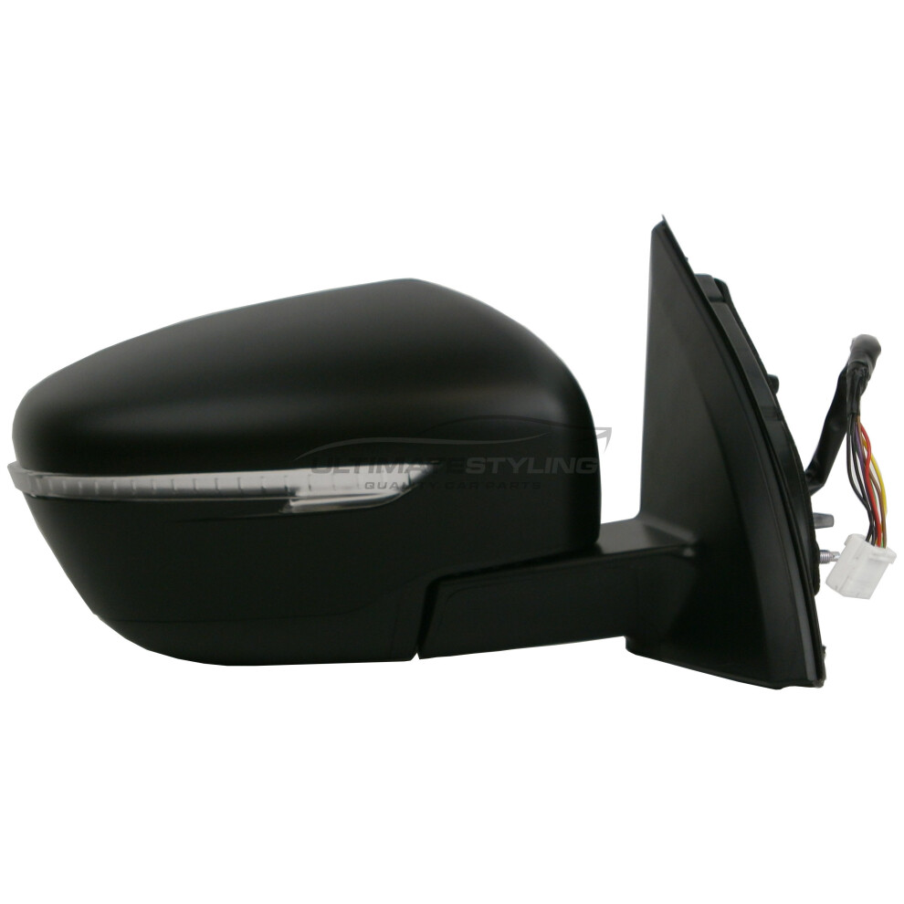 Fits Nissan Qashqai 2014-> Electric Power Folding Wing Door Mirror Drivers Side