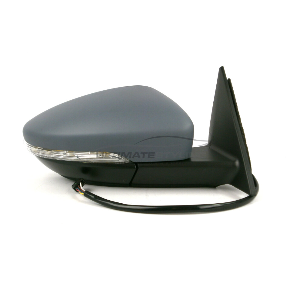 Volkswagen Beetle Convertible 3/2012-> Electric Wing Mirror Primed Drivers Side 5057795157667