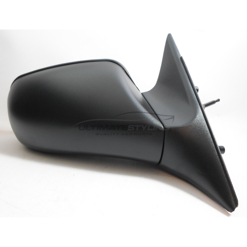 Vauxhall Astra F Mk3 Saloon 8/1994-1998 Lever Door Mirror Drivers Side O/S Black 5057795148788