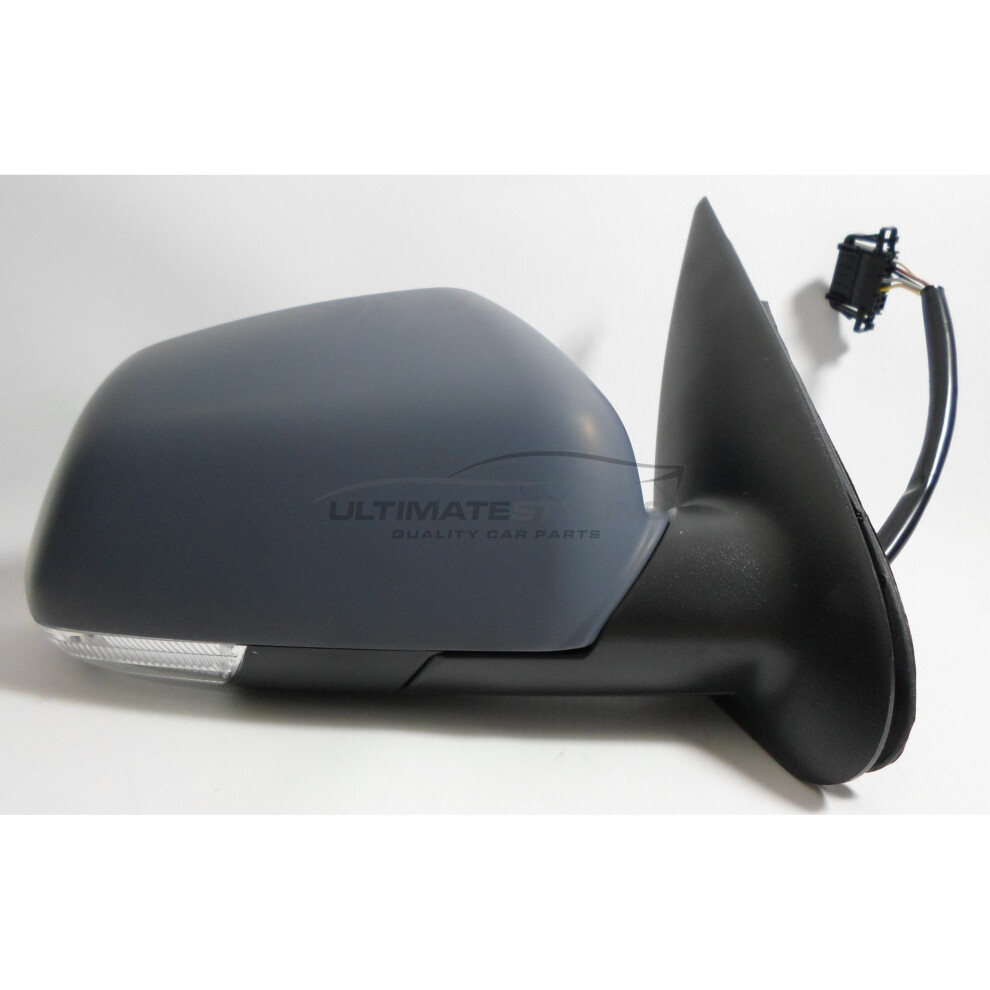 Skoda Octavia Hatchback 6/2004-6/2009 Electric Wing Mirror Primed Drivers Side 5057795157292