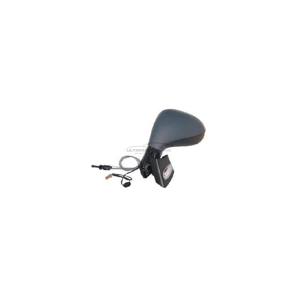 Peugeot 207 Hatchback 2006-2013 Cable Wing Door Mirror Primed Passenger Side N/S 5057795154642