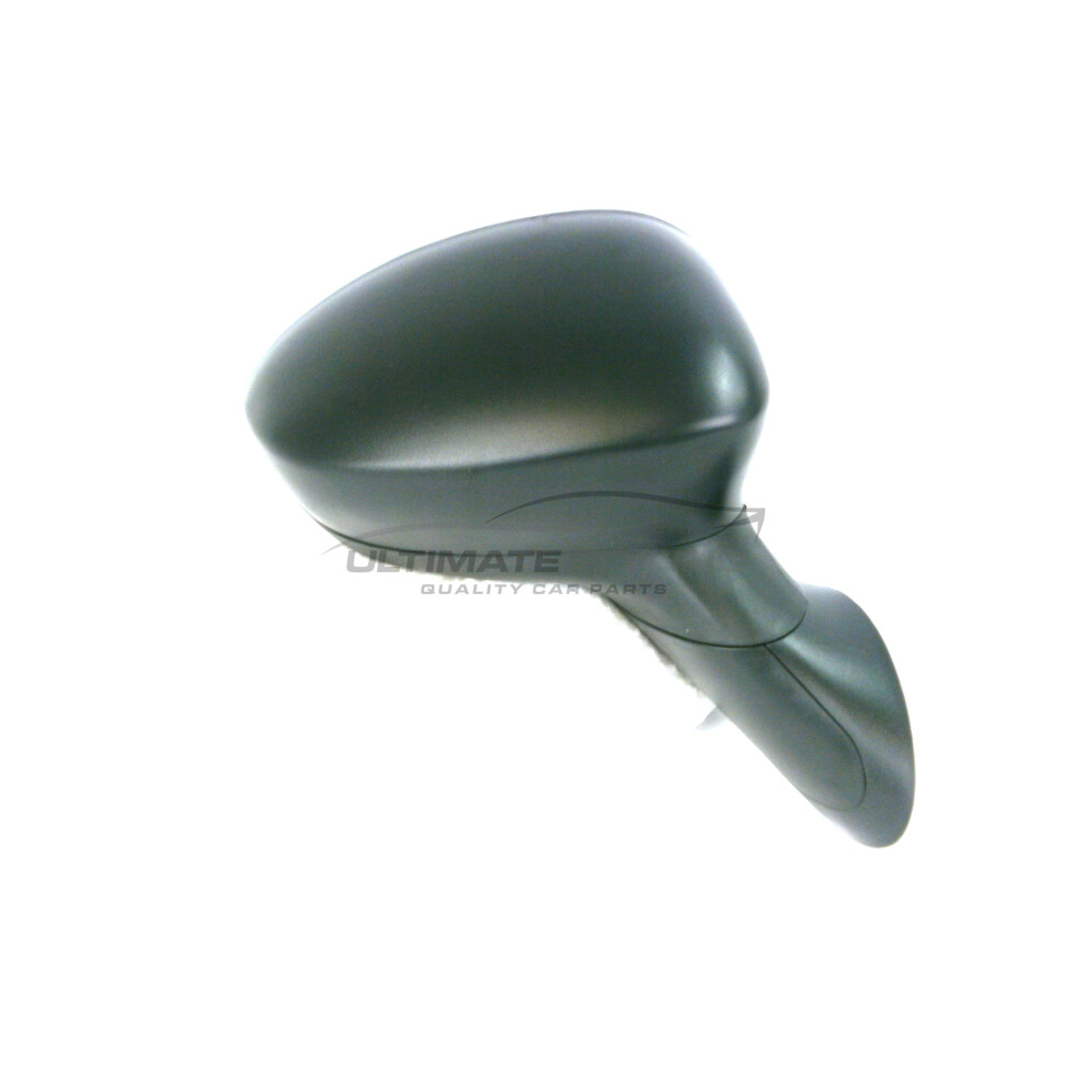 Fiat 500C Cabriolet 2008- Electric Wing Door Mirror Cover Drivers Side O/S Black 5057795149150