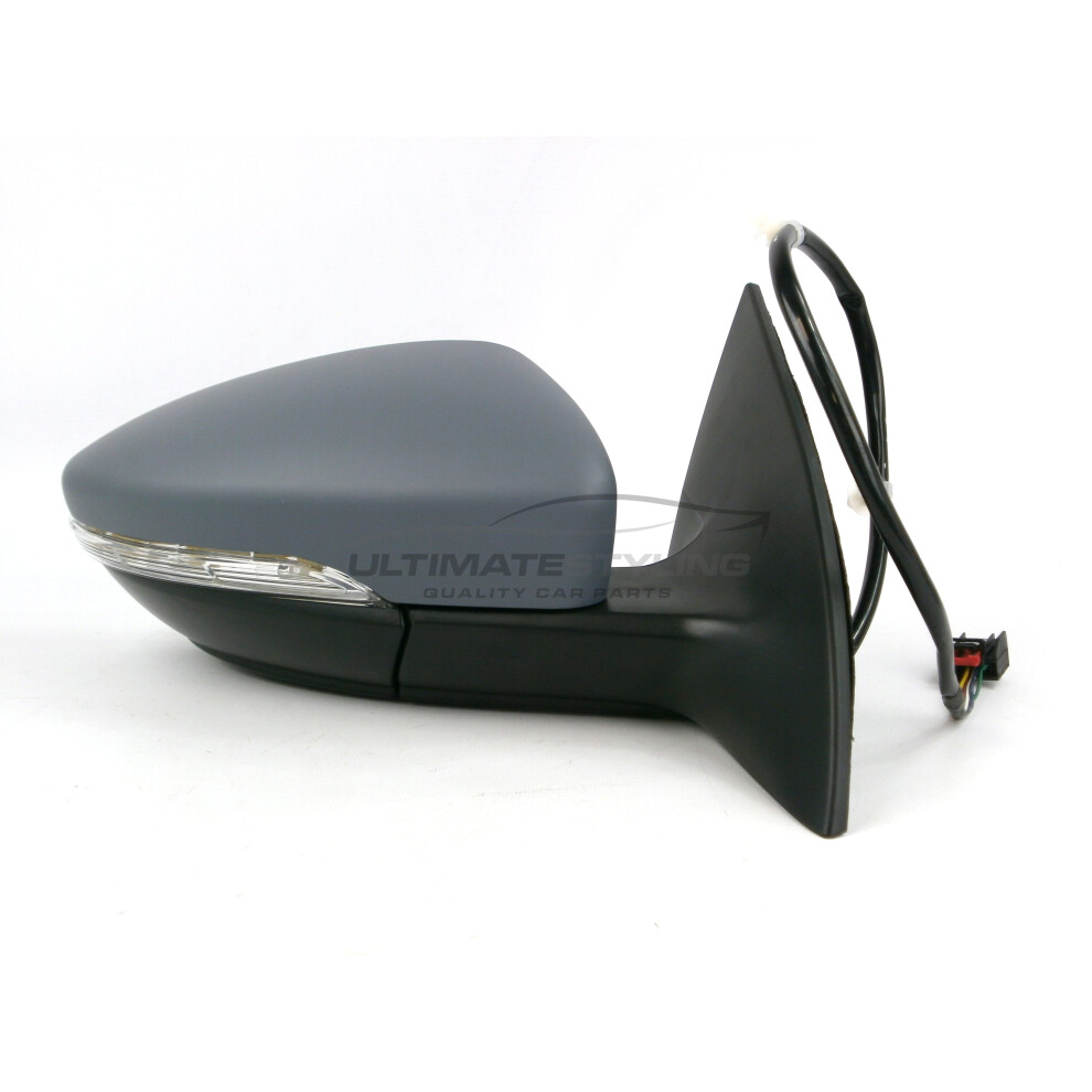 Volkswagen Cc Coupe 2011-> Electric Wing Door Mirror Primed Drivers Side O/S 5057795157728