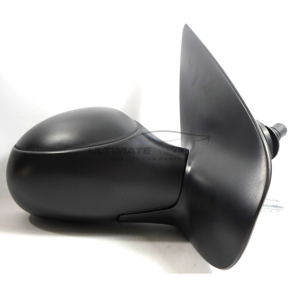 Peugeot 206 Hatchback 1998-2009 Cable Wing Door Mirror Drivers Side O/S Black 5057795154161