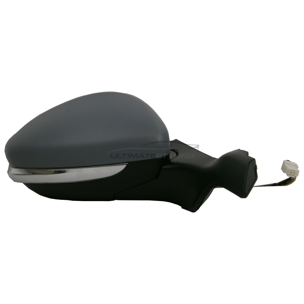 Peugeot 208 Hatchback 2012-> Electric Wing Door Mirror Primed Drivers Side O/S 5057795154581