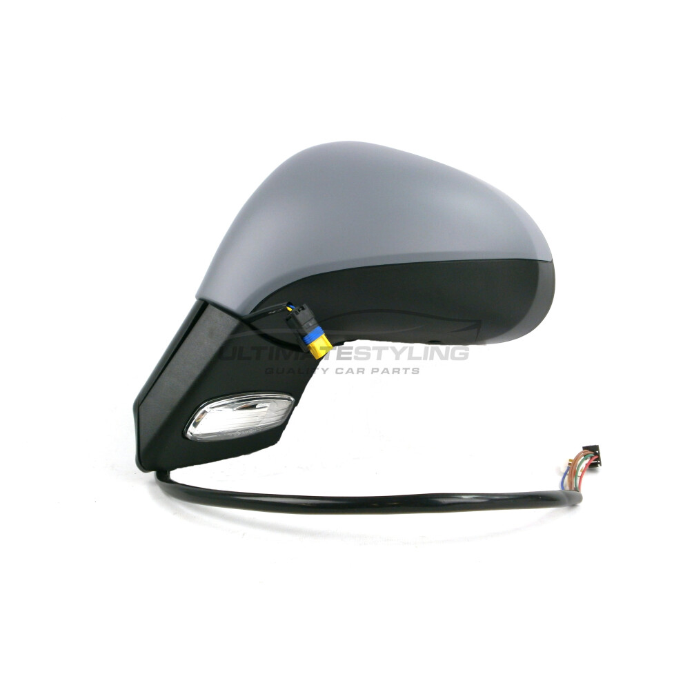 Peugeot 207 Hatchback 2006-2013 Power Folding Wing Mirror Primed Passenger Side 5057795154888