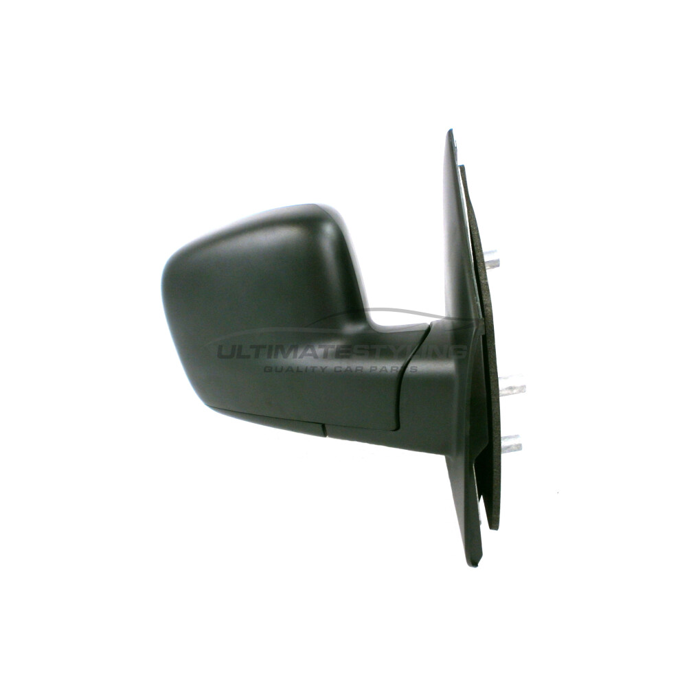 Vw Transporter T5 Van 2003-4/2010 Manual Wing Door Mirror Drivers Side O/S Black 5057795157902
