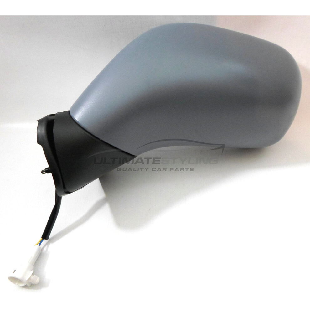 Vauxhall Agila Hatchback 2000-6/2008 Electric Mirror Primed Passenger Side N/S 5057795155823