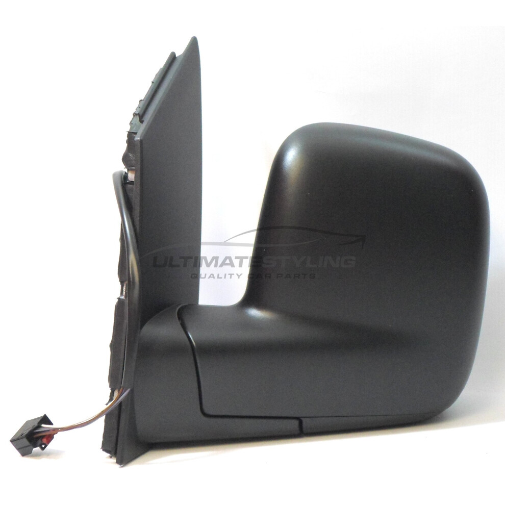 Volkswagen Caddy Van 10/2010- Electric Door Wing Mirror Passenger Side N/S Black 5057795157506