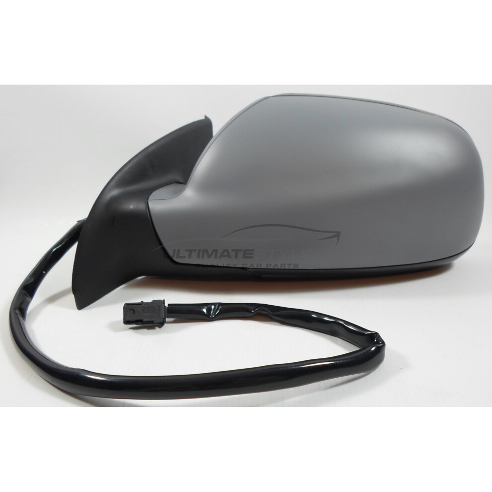 Peugeot 307 Hatchback 2001-7/2005 Electric Wing Mirror Primed Passenger Side N/S 5057795154314