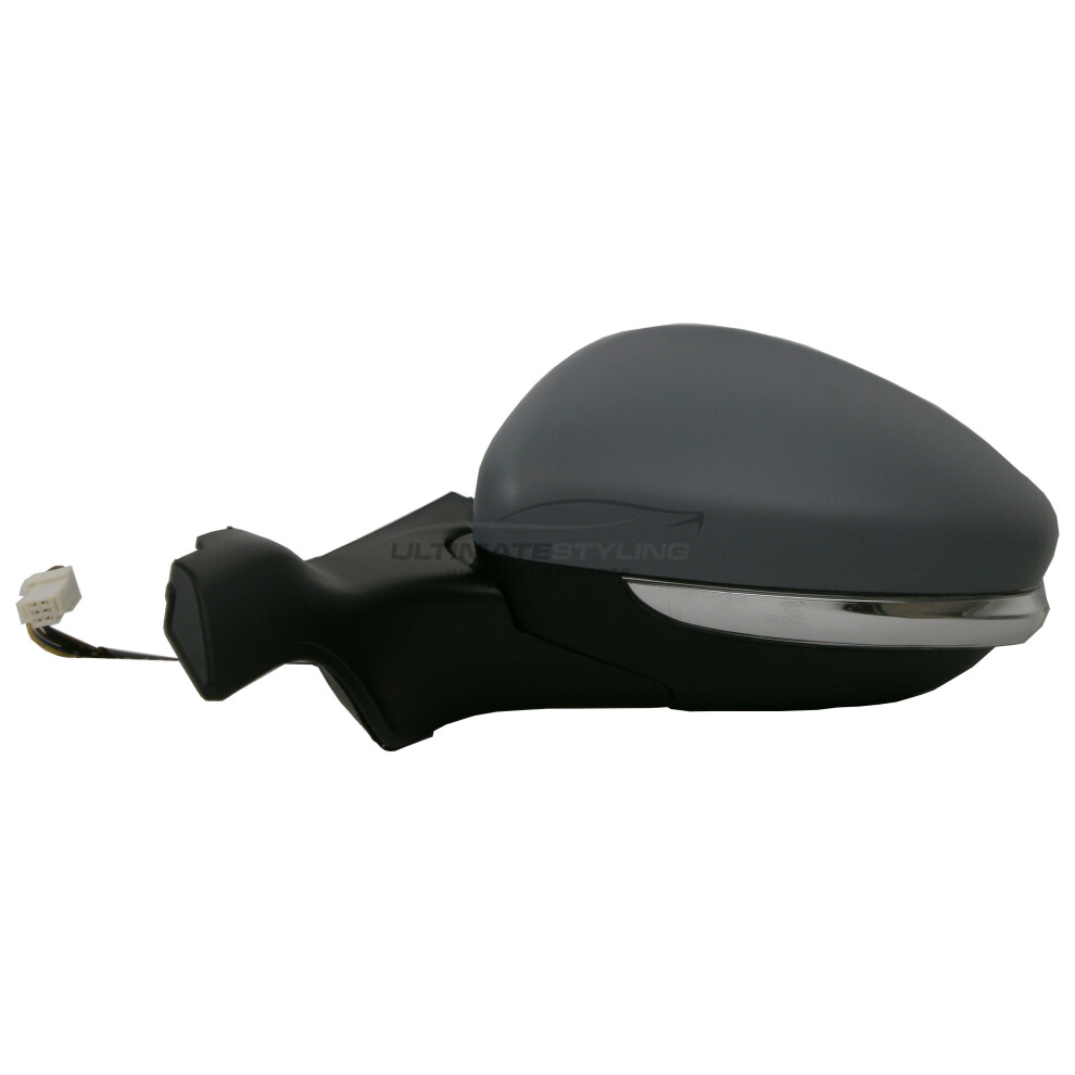 Peugeot 208 Hatchback 2012-> Electric Wing Door Mirror Primed Passenger Side N/S 5057795154598