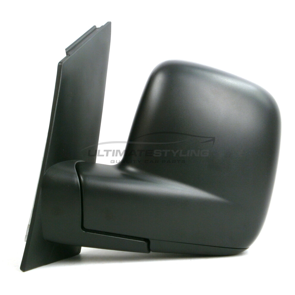Volkswagen Caddy Van 10/2010-> Manual Wing Door Mirror Passenger Side N/S Black 5057795157629