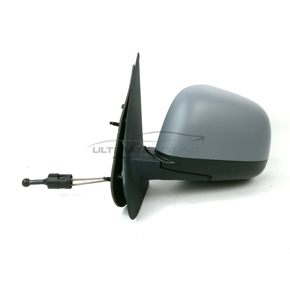 For Nissan Micra K13 Hatchback 9/2010-10/2013 Cable Mirror Primed Passenger Side 5057795158695
