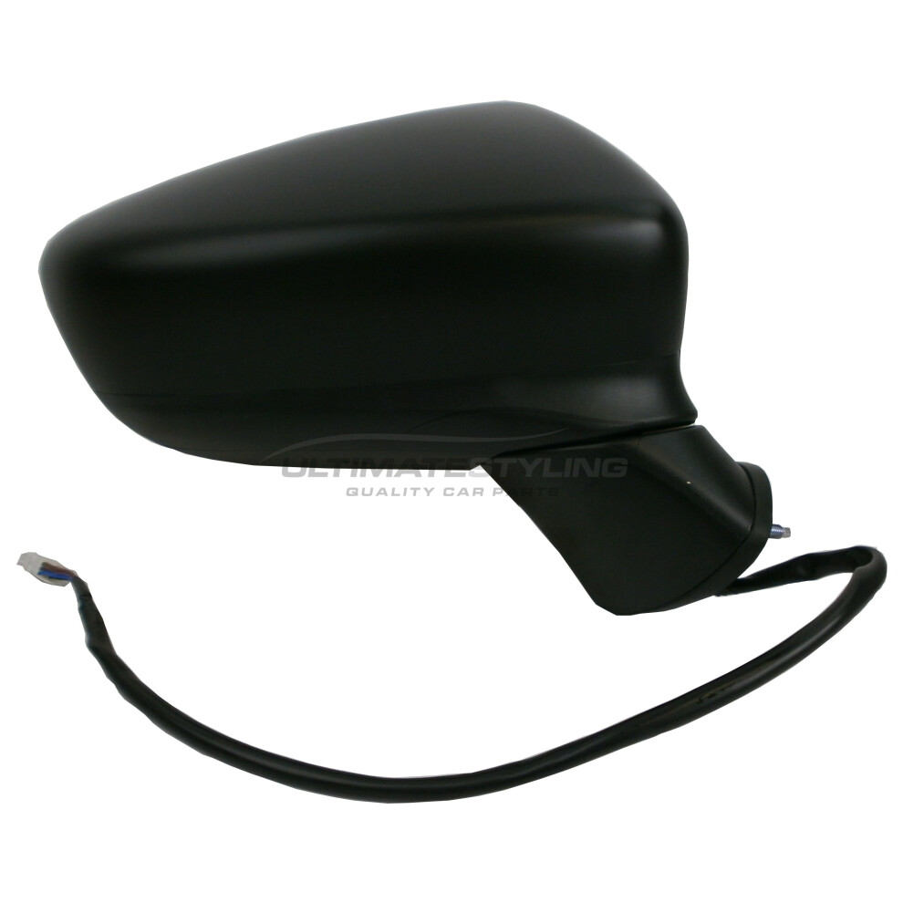 Mazda 6 Saloon 11/2012-> Electric Wing Door Mirror Primed Drivers Side O/S 5057795162395