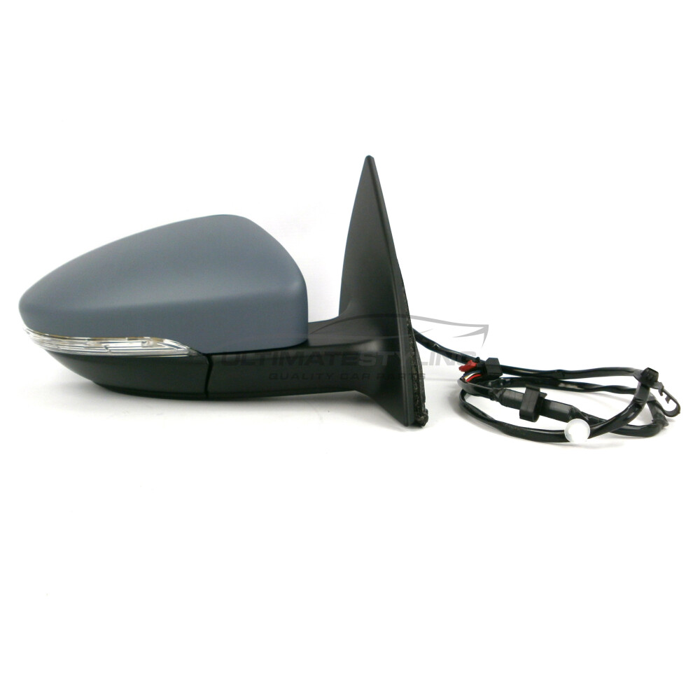 Volkswagen Eos Convertible 2006-7/2011 Electric Mirror Primed Drivers Side O/S 5057795157704