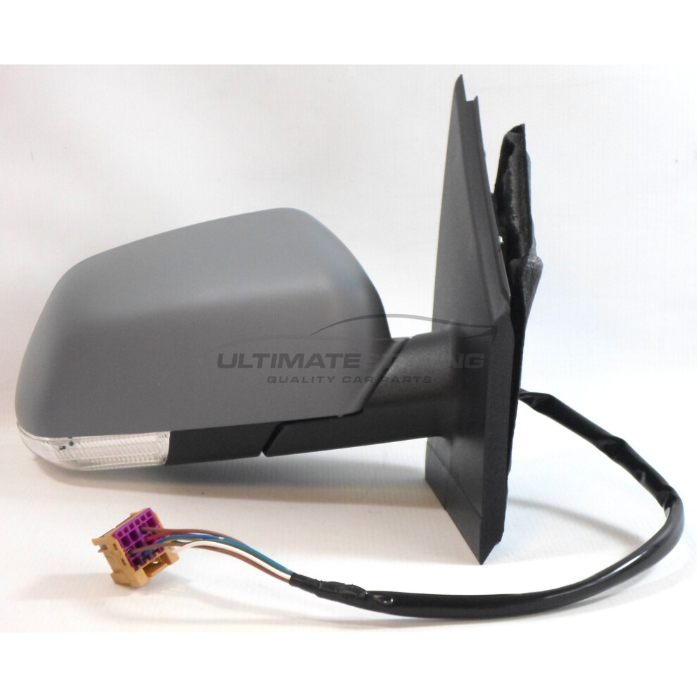 Vw Polo Mk4 9N3 Hatchback 6/2005-3/2010 Electric Wing Mirror Primed Drivers Side 5057795158169