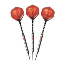 Elkadart 21-2276-16 Tornado Tungsten Soft Tip Dart Set 4 Red & 2 Black Rings - 16 g
