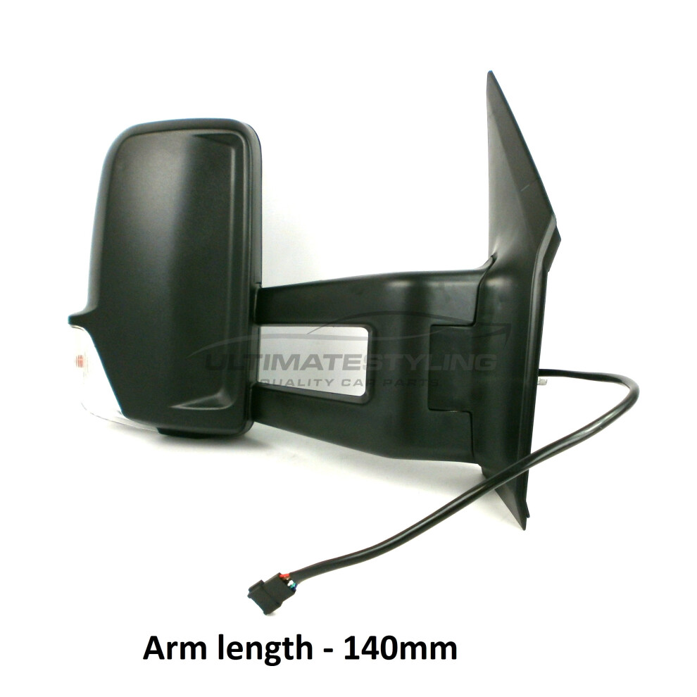 Mercedes Sprinter Van 2006-> Electric Long Arm Wing Door Mirror Drivers Side O/S 5057795164436
