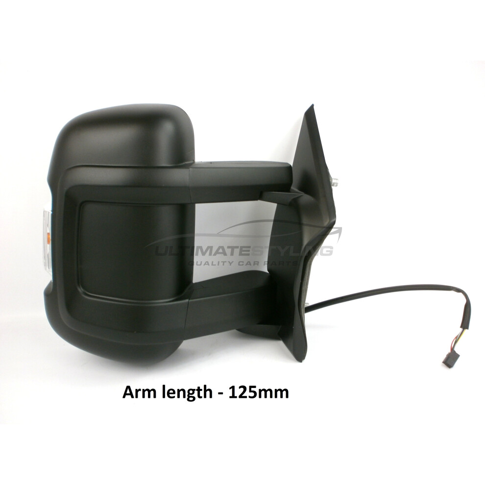Fiat Ducato Mk4 Van 2006-9/2014 Electric Medium Arm Wing Mirror Drivers Side O/S 5057795164009