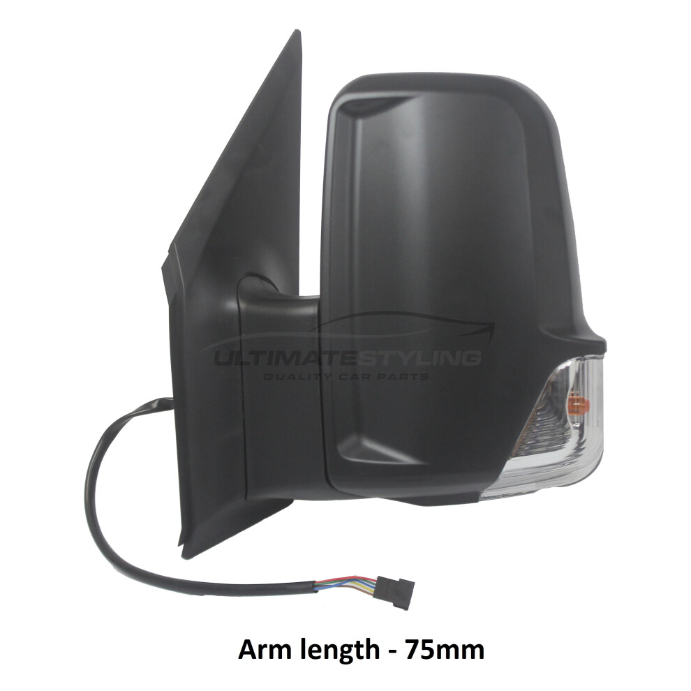 Mercedes Sprinter Van 2006-> Electric Short Arm Wing Mirror Passenger Side N/S 5057795164382