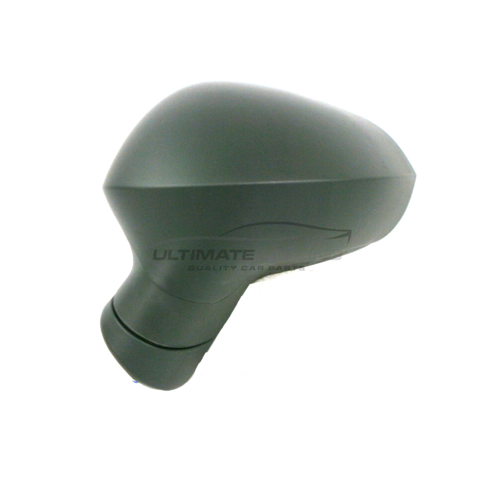 Seat Ibiza Hatchback 7/2008-> Electric Wing Door Mirror Passenger Side N/S Black 5057795164672