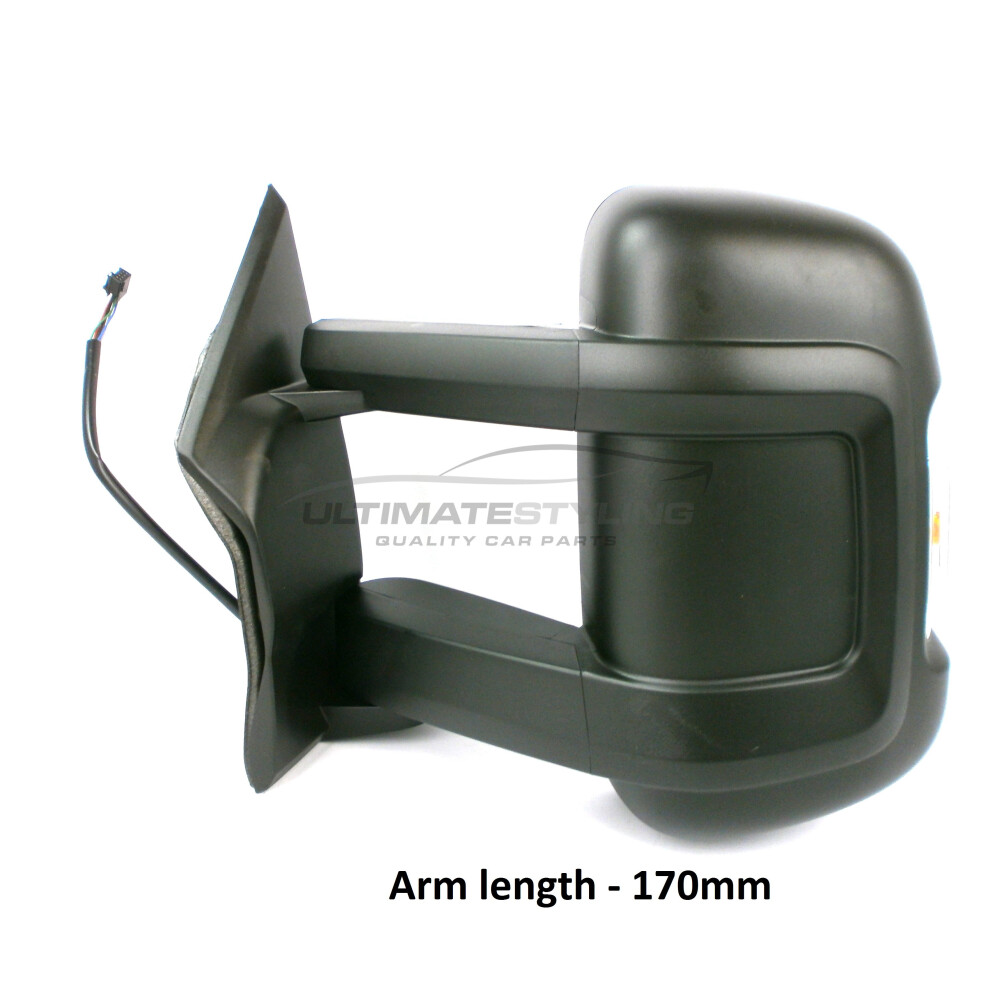 Fiat Ducato Mk4 Van 5/2014-> Electric Long Arm Wing Door Mirror Passenger Side 5057795163866