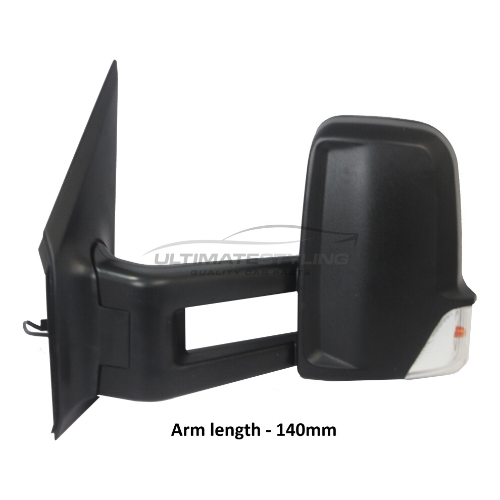 Vw Crafter Chassis Cab Van 2006-> Manual Long Arm Wing Mirror Passenger Side N/S 5057795164429