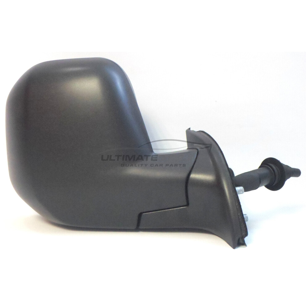 Peugeot Partner Van 7/2008-4/2012 Cable Wing Door Mirror Drivers Side O/S Black 5057795146715