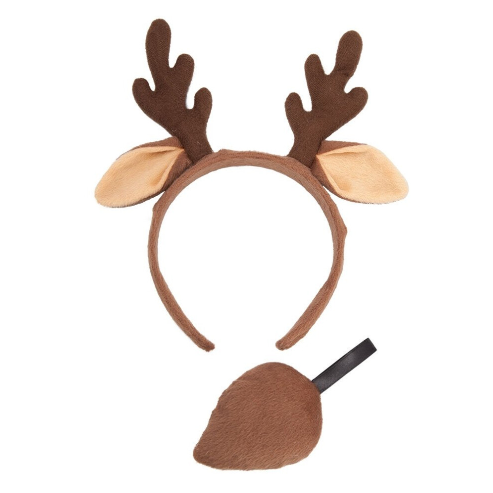 Reindeer Ears & Tail Accessory Set | Christmas