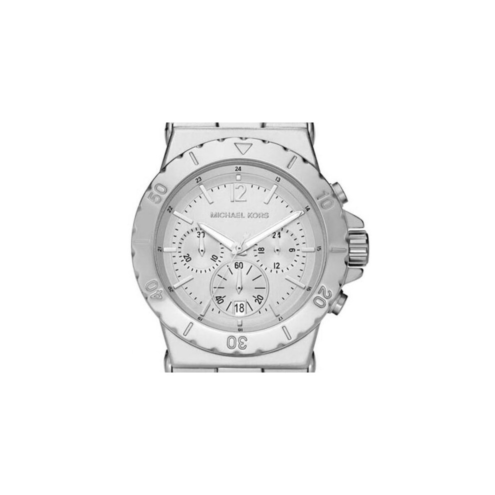 Michael Kors Ladies Watch Mk5462 Tone Chronograph Silver