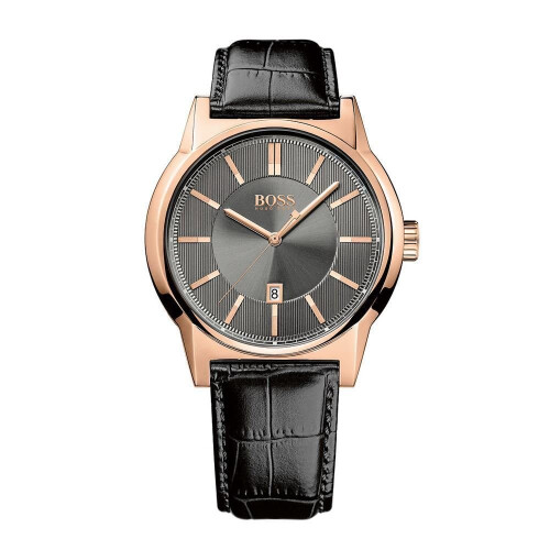 Hugo boss gold watch deals black face